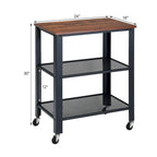 Gymax Industrial Serving Cart Kitchen Utility Cart