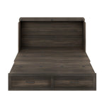 Farmhouse Murphy Bed Wall Bed with a Large Drawer, Full/Queen Size Foldable Murphy Cabinet Bed with Charging Station