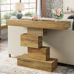 42 Inches Industrial Wood Console Table for Living Room Entryway - 11.8D x 42.5W x 31.5H
