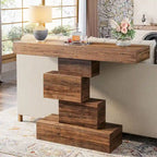 42 Inches Industrial Wood Console Table for Living Room Entryway - 11.8D x 42.5W x 31.5H