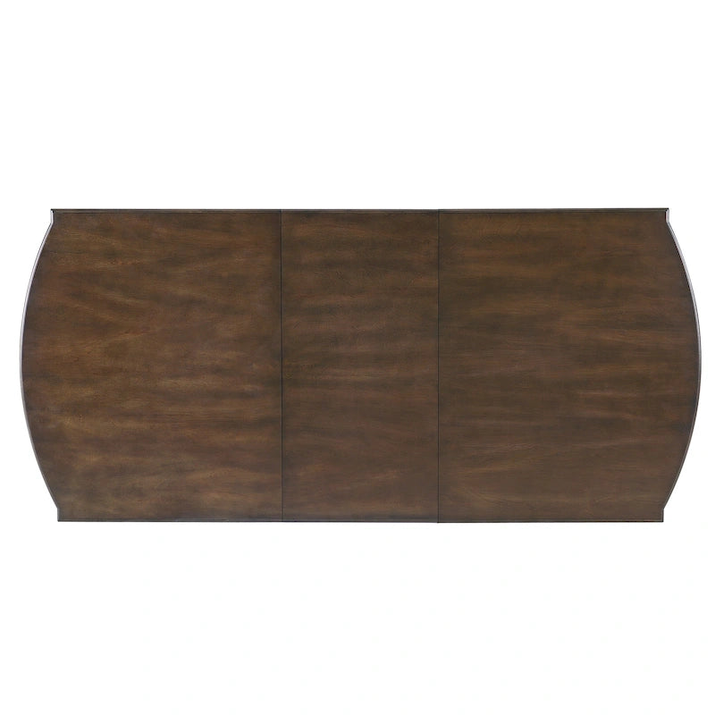 60-78 Extendable Dining Table, Farmhouse Wooden Kitchen Table with Removable Leaf, Large Expanding Table for 4-8