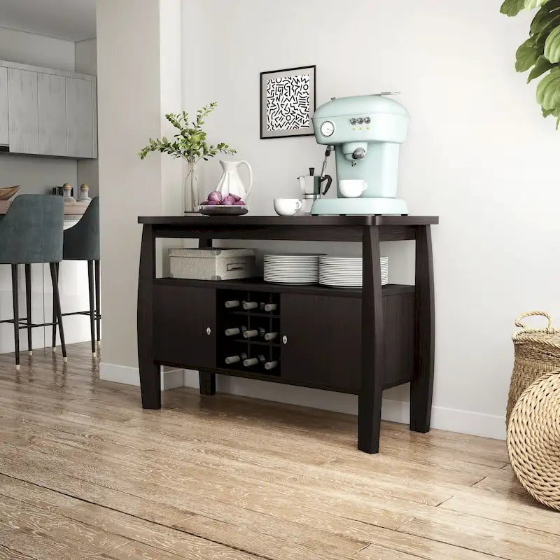 Furniture of America True Modern 51-inch Cappuccino 1-shelf Buffet Table