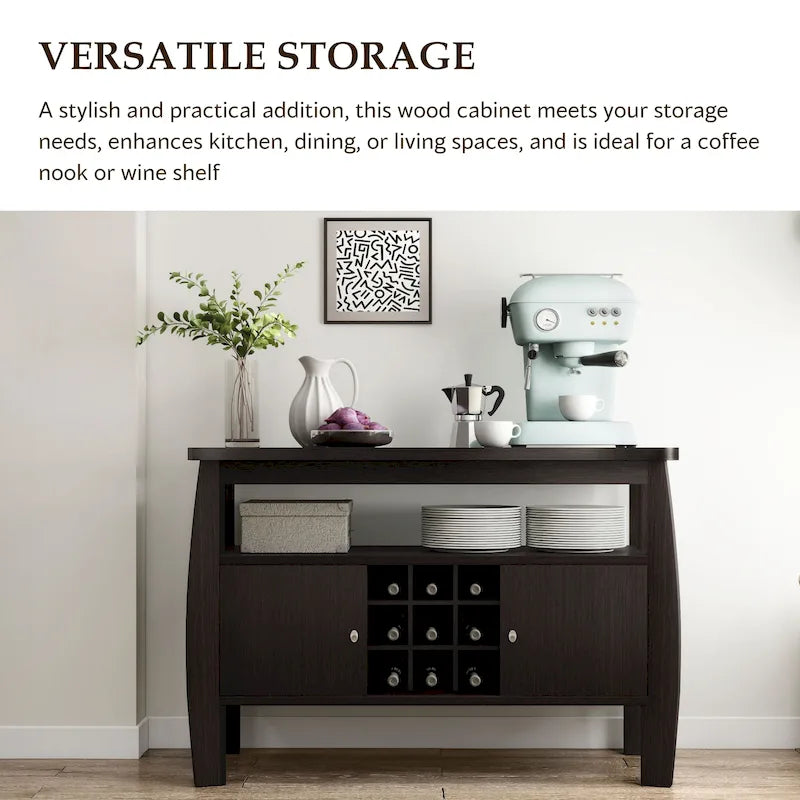 Furniture of America True Modern 51-inch Cappuccino 1-shelf Buffet Table