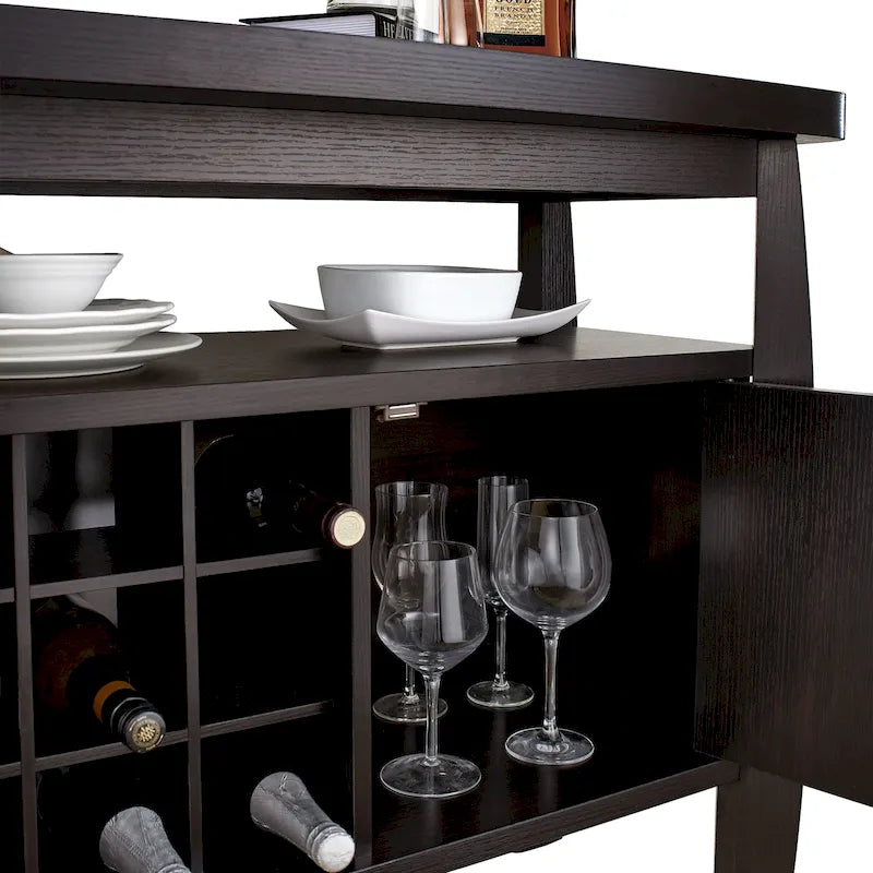 Furniture of America True Modern 51-inch Cappuccino 1-shelf Buffet Table
