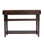 SEI Furniture Woodson Transitional Gray Storage Kitchen Island