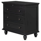 Wood 3-Drawer Storage Cabinet with Pull-Out Tray - 16.90 x 28.00 x 28.10