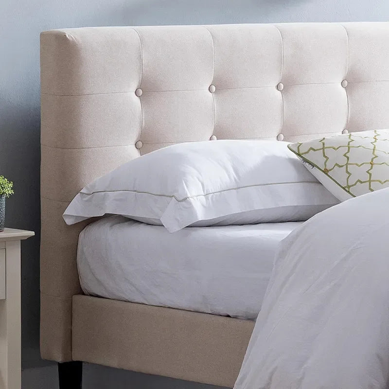 Agnew Queen-size Upholstered Platform Bed by Christopher Knight Home