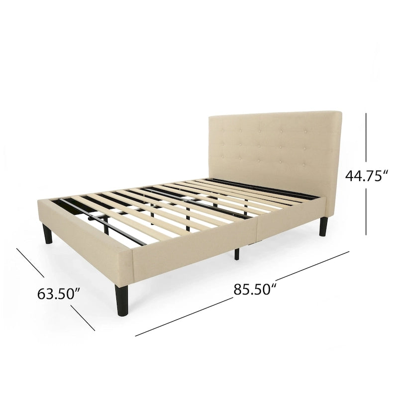Agnew Queen-size Upholstered Platform Bed by Christopher Knight Home