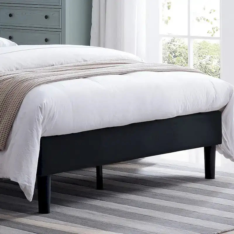 Agnew Queen-size Upholstered Platform Bed by Christopher Knight Home