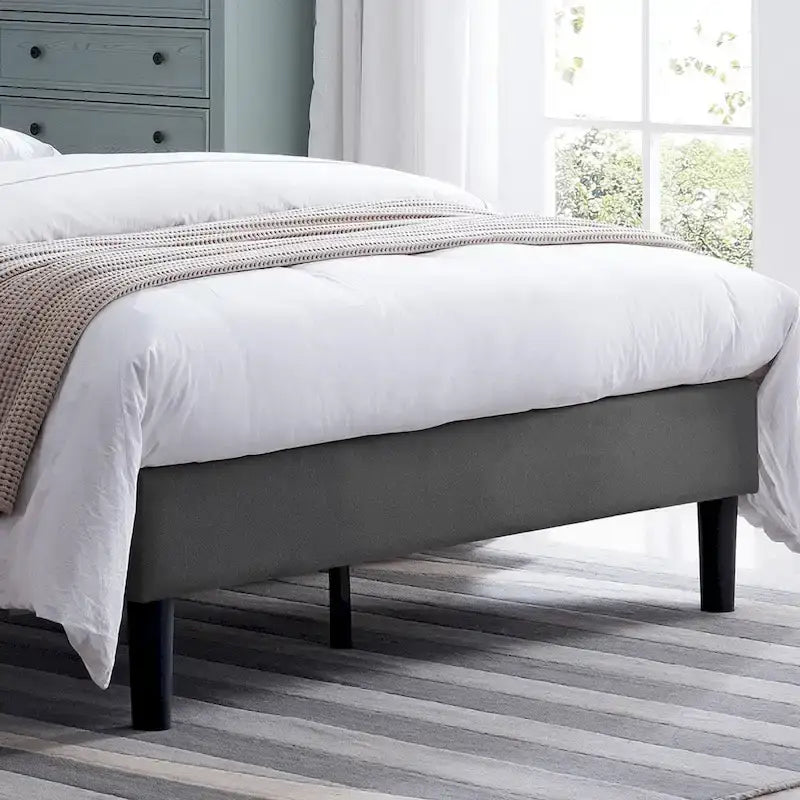 Agnew Queen-size Upholstered Platform Bed by Christopher Knight Home
