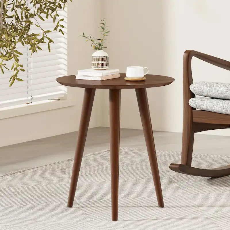 Evie Wood End Table with Faux Wood Overlay by Christopher Knight Home - 20L x 20W x 22H