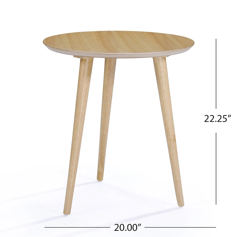 Evie Wood End Table with Faux Wood Overlay by Christopher Knight Home - 20L x 20W x 22H