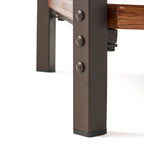 Ronan Wood Rustic Metal End Table by Christopher Knight Home