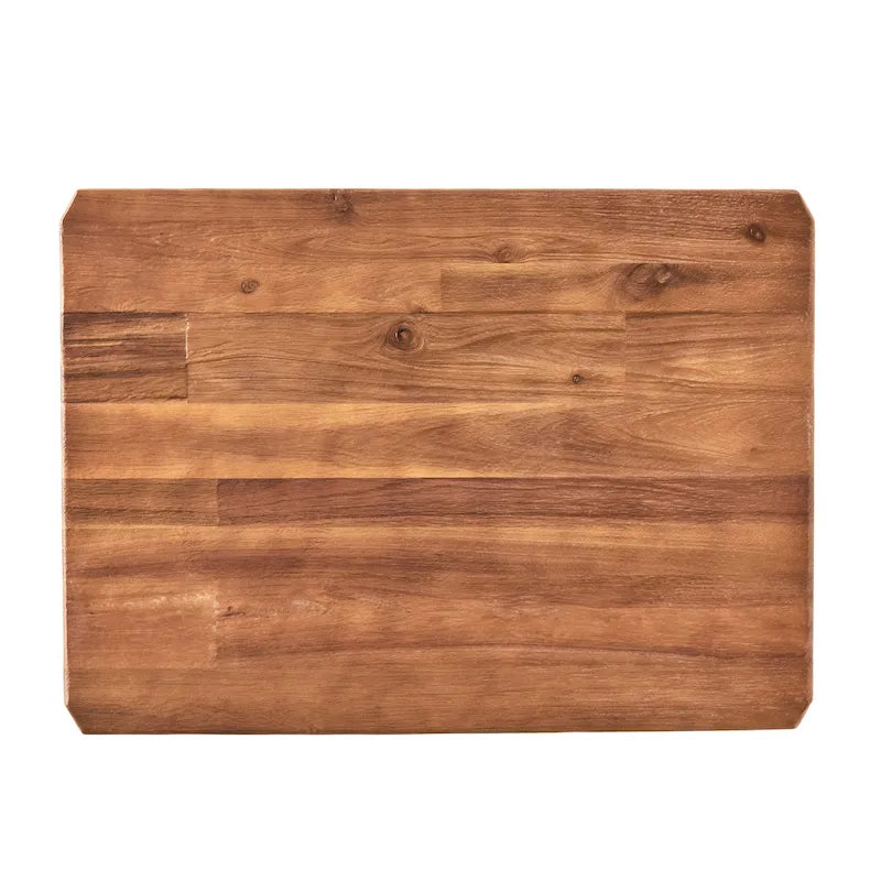 Ronan Wood Rustic Metal End Table by Christopher Knight Home