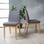 Dimitri Mid-Century Fabric Dining Chair (Set of 2) by Christopher Knight Home