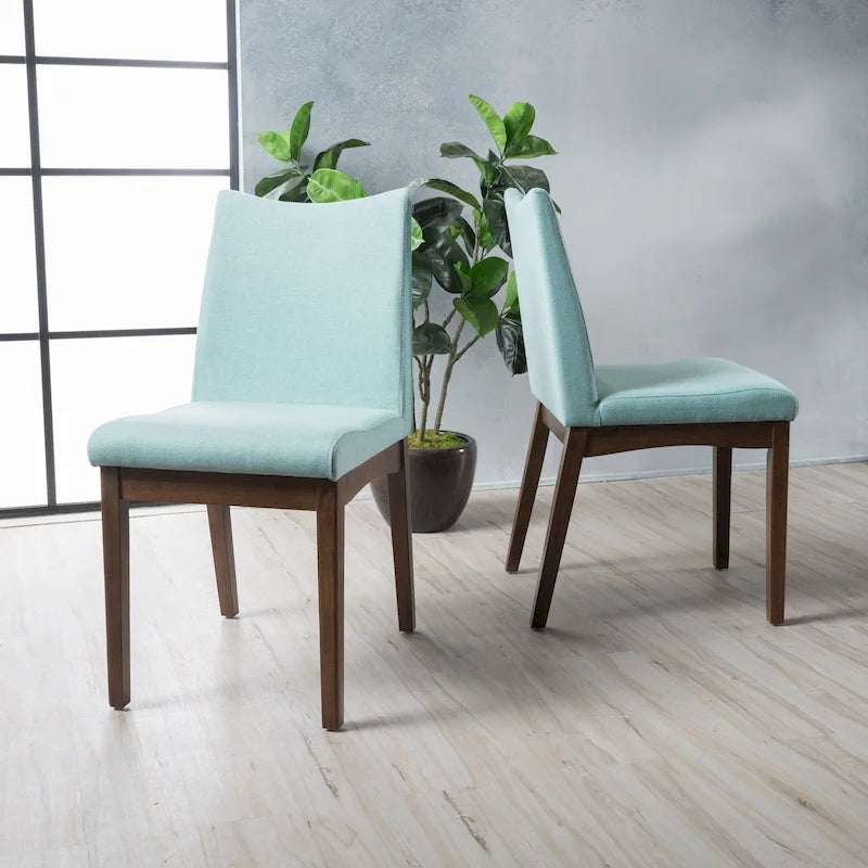 Dimitri Mid-Century Fabric Dining Chair (Set of 2) by Christopher Knight Home