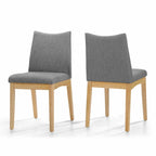 Dimitri Mid-Century Fabric Dining Chair (Set of 2) by Christopher Knight Home