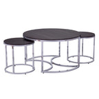 SEI Furniture Henderson Round 3-piece Nesting Coffee Table