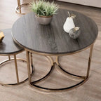 SEI Furniture Henderson Round 3-piece Nesting Coffee Table