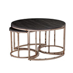 SEI Furniture Henderson Round 3-piece Nesting Coffee Table