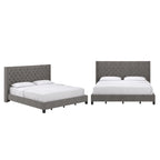 Detmold Wingback Button Tufted King Bed