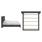 Detmold Wingback Button Tufted King Bed