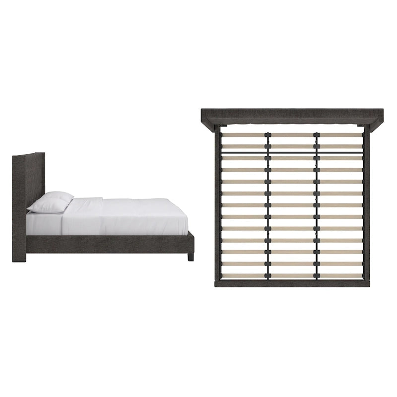 Detmold Wingback Button Tufted King Bed