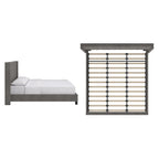 Detmold Wingback Button Tufted King Bed