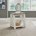 Laurel Bluff Antique White End Table