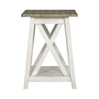 Laurel Bluff Antique White End Table