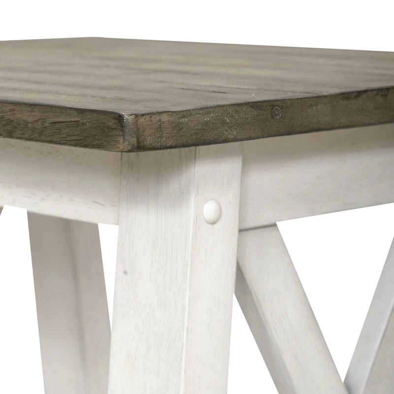 Laurel Bluff Antique White End Table