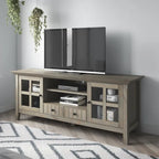 WYNDENHALL Normandy SOLID WOOD 60 inch Wide Transitional TV Media Stand For TVs up to 65 inches - 60 x 16.5 x 24
