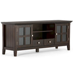 WYNDENHALL Normandy SOLID WOOD 60 inch Wide Transitional TV Media Stand For TVs up to 65 inches - 60 x 16.5 x 24
