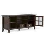WYNDENHALL Normandy SOLID WOOD 60 inch Wide Transitional TV Media Stand For TVs up to 65 inches - 60 x 16.5 x 24