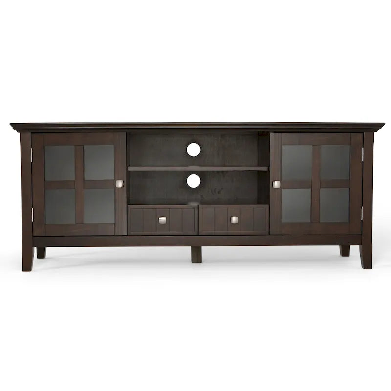 WYNDENHALL Normandy SOLID WOOD 60 inch Wide Transitional TV Media Stand For TVs up to 65 inches - 60 x 16.5 x 24
