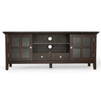 WYNDENHALL Normandy SOLID WOOD 60 inch Wide Transitional TV Media Stand For TVs up to 65 inches - 60 x 16.5 x 24