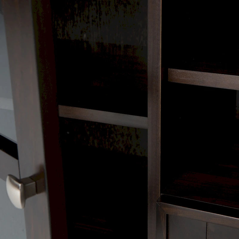 WYNDENHALL Normandy SOLID WOOD 60 inch Wide Transitional TV Media Stand For TVs up to 65 inches - 60 x 16.5 x 24