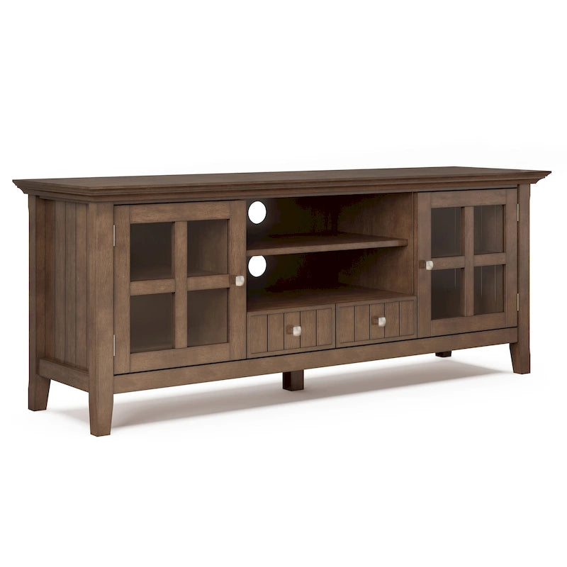 WYNDENHALL Normandy SOLID WOOD 60 inch Wide Transitional TV Media Stand For TVs up to 65 inches - 60 x 16.5 x 24