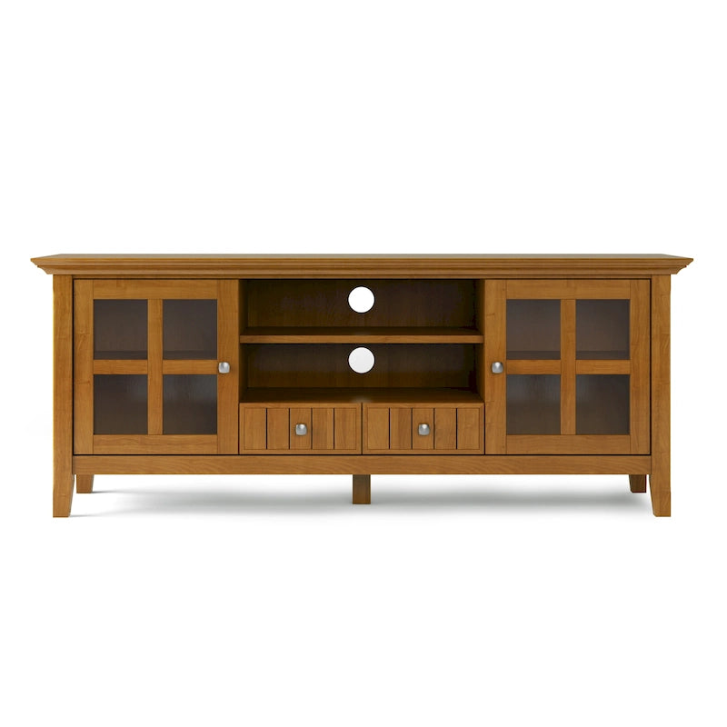 WYNDENHALL Normandy SOLID WOOD 60 inch Wide Transitional TV Media Stand For TVs up to 65 inches - 60 x 16.5 x 24