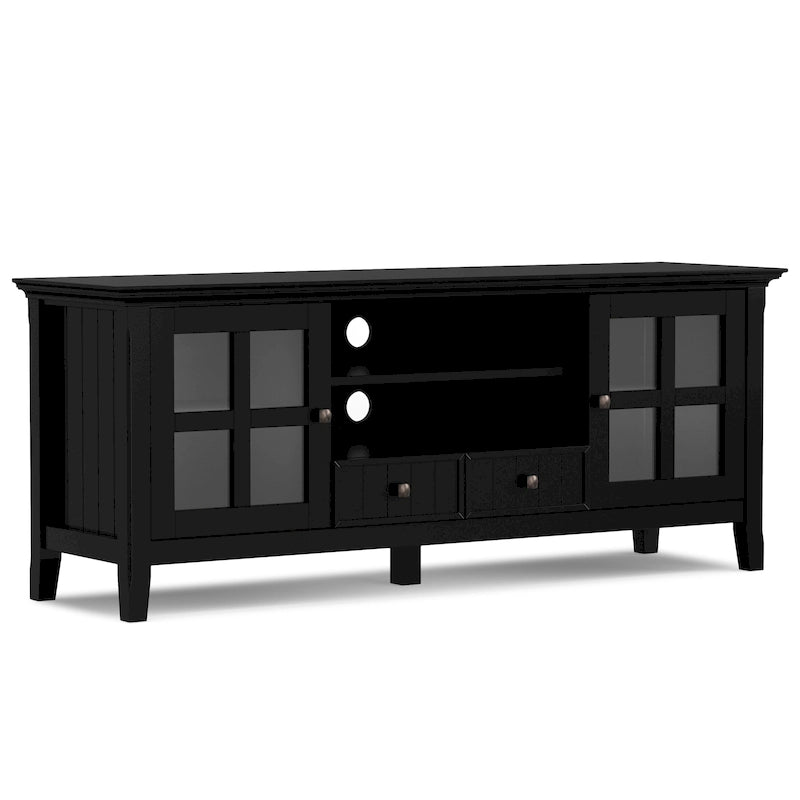 WYNDENHALL Normandy SOLID WOOD 60 inch Wide Transitional TV Media Stand For TVs up to 65 inches - 60 x 16.5 x 24