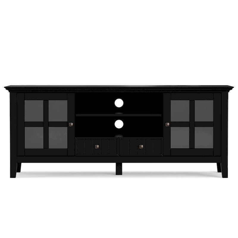 WYNDENHALL Normandy SOLID WOOD 60 inch Wide Transitional TV Media Stand For TVs up to 65 inches - 60 x 16.5 x 24
