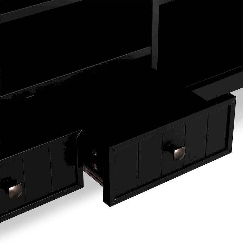 WYNDENHALL Normandy SOLID WOOD 60 inch Wide Transitional TV Media Stand For TVs up to 65 inches - 60 x 16.5 x 24