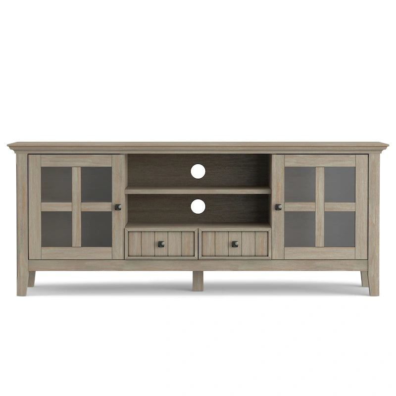 WYNDENHALL Normandy SOLID WOOD 60 inch Wide Transitional TV Media Stand For TVs up to 65 inches - 60 x 16.5 x 24