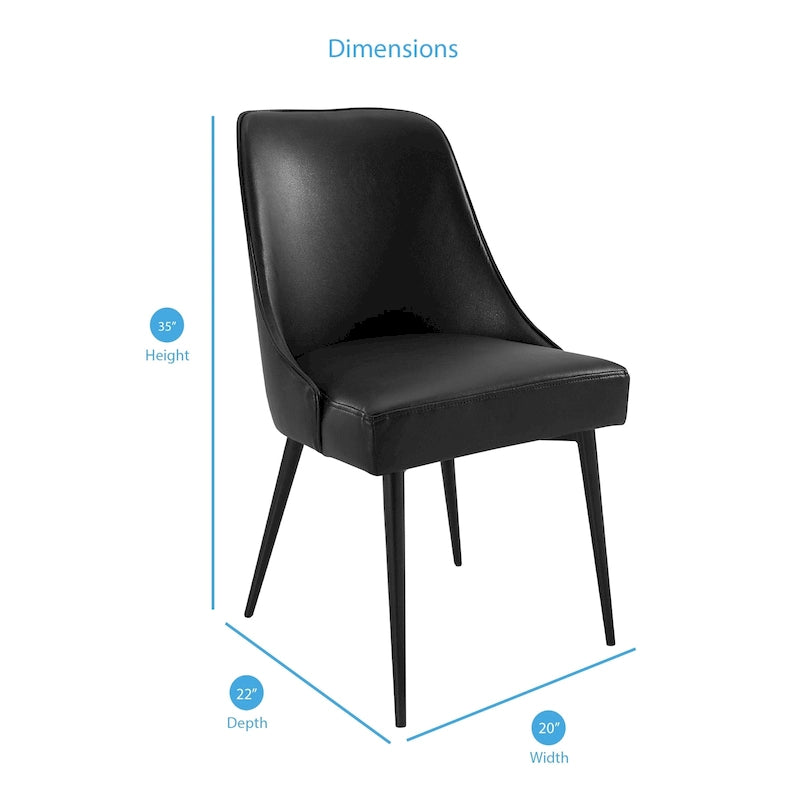 Steve Silver Fagared Fabric Dining Chair (Set of 2)