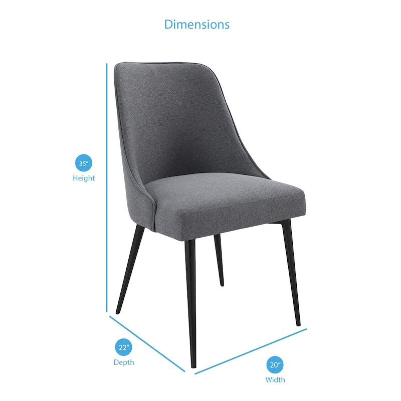 Steve Silver Fagared Fabric Dining Chair (Set of 2)