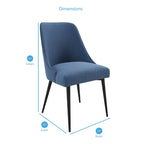 Steve Silver Fagared Fabric Dining Chair (Set of 2)