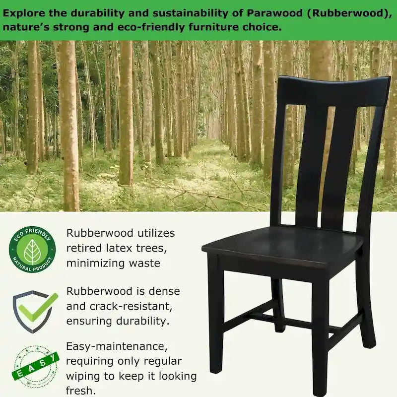 Ava Solid Wood Dining Chair - Set of Two