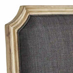 Deana Arched Linen and Wood Dining Chairs (Set of 2) by iNSPIRE Q Artisan