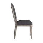 Deana Arched Linen and Wood Dining Chairs (Set of 2) by iNSPIRE Q Artisan
