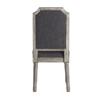 Deana Arched Linen and Wood Dining Chairs (Set of 2) by iNSPIRE Q Artisan